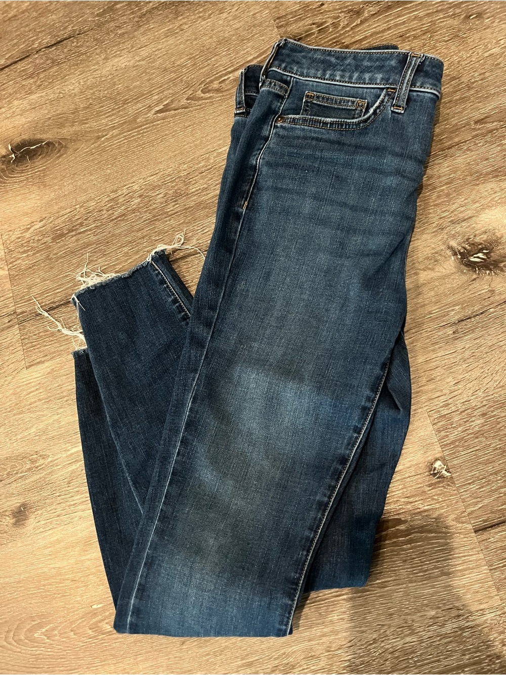 LC Lauren Conrad Dark Blue Slim Straight Jeans